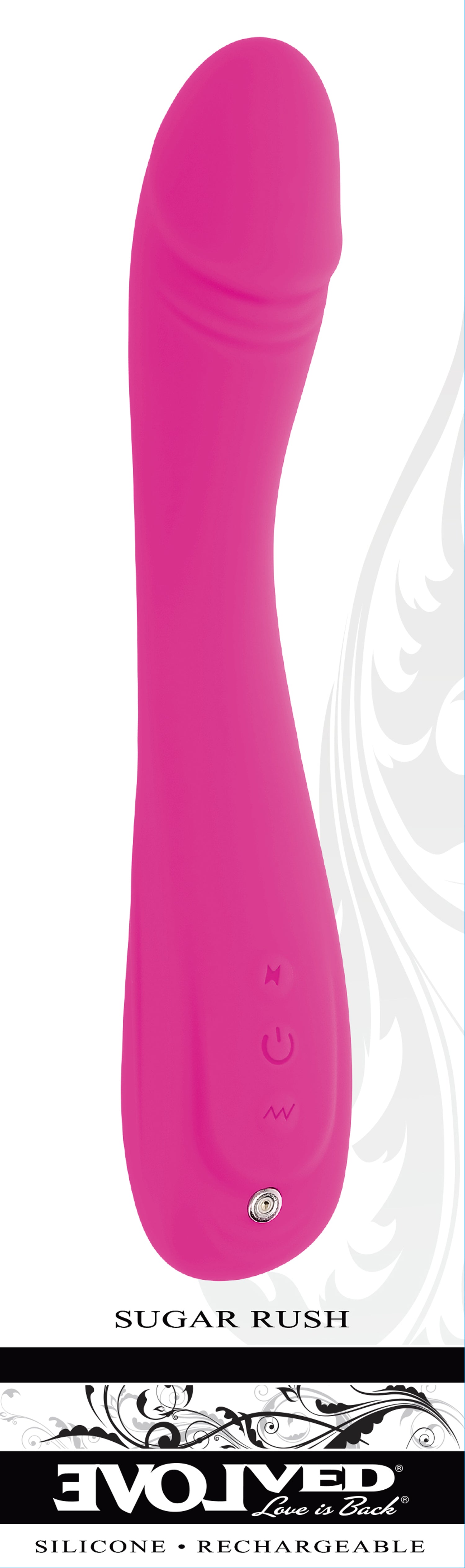 Evolved Sugar Rush 21.6 Centimeter USB Rechargeable Vibrator Pink Vibrators - G Spot