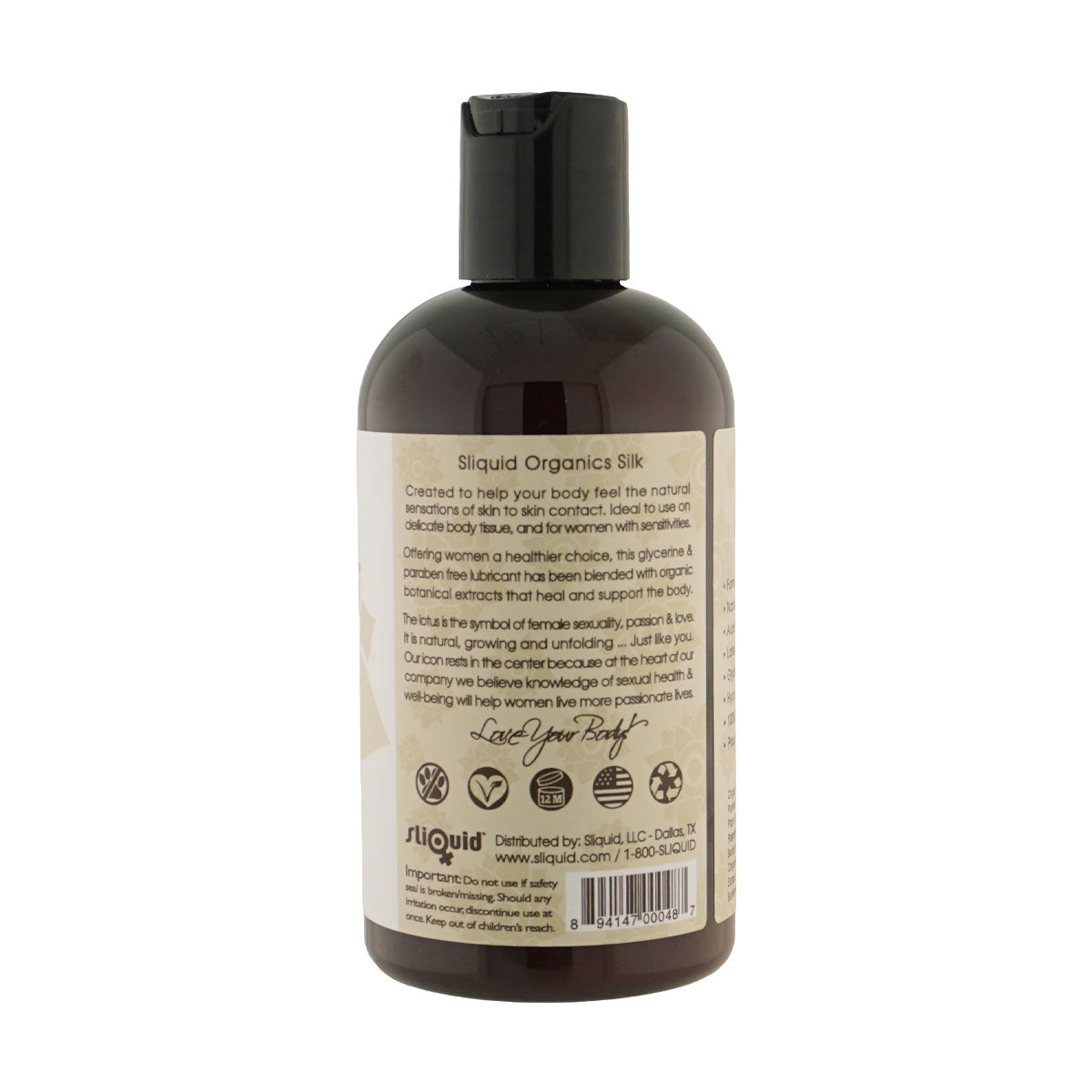 Sliquid Organics Silk Hybrid Lubricant – 2oz to 8.5oz > Lube > Hybrid