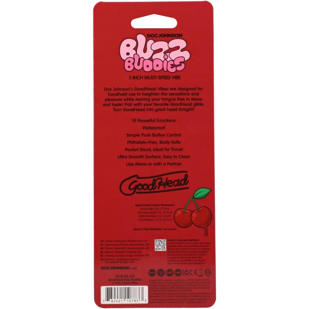 Goodhead Cherry - 5-Inch Multi-Speed Waterproof Vibrator > Vibrators > Mini Vibrators