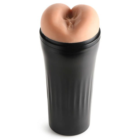 Mistress Vibrating Ass Masturbator Soft Stretchy Realistic Skin Tone with 4 Speeds and 7 Vibration Patterns Waterproof IPX6 Strokers - Auto