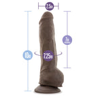 Au Naturel Big Boy 10-Inch Chocolate Dual Density Dildo > Dildos > Large Dildos