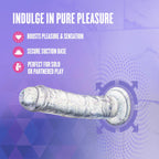 Naturally Yours Glamor Sparkling Clear 7 Inch > Dildos > Realistic Dildos