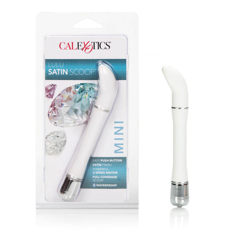 Lulu Satin Scoop Vibe - White Vibrators