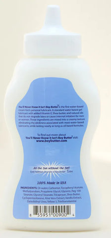 Boy Butter You'll Never Know It Isn't – Water-Based Lubricant 9 Oz Squeeze Bottle > Lube > Water Based