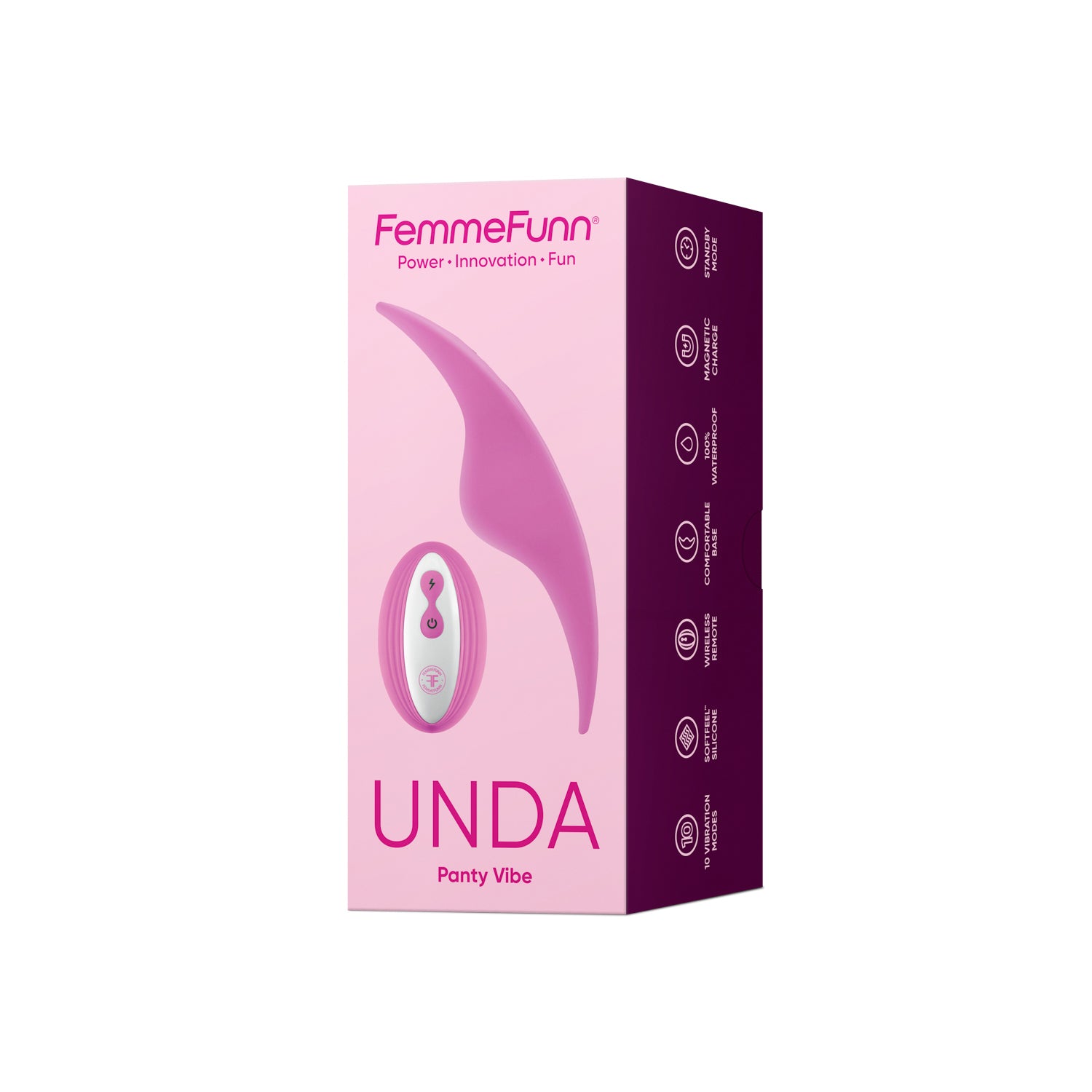 Unda Pink Panty Vibrator Slim Powerful Silicone Clitoral Toy > Sex Toys For Ladies > Panty Vibes