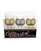 Glitterati Boobie Candle Set Novelty Candles Set of 3 Coloured > Candles > Novelty