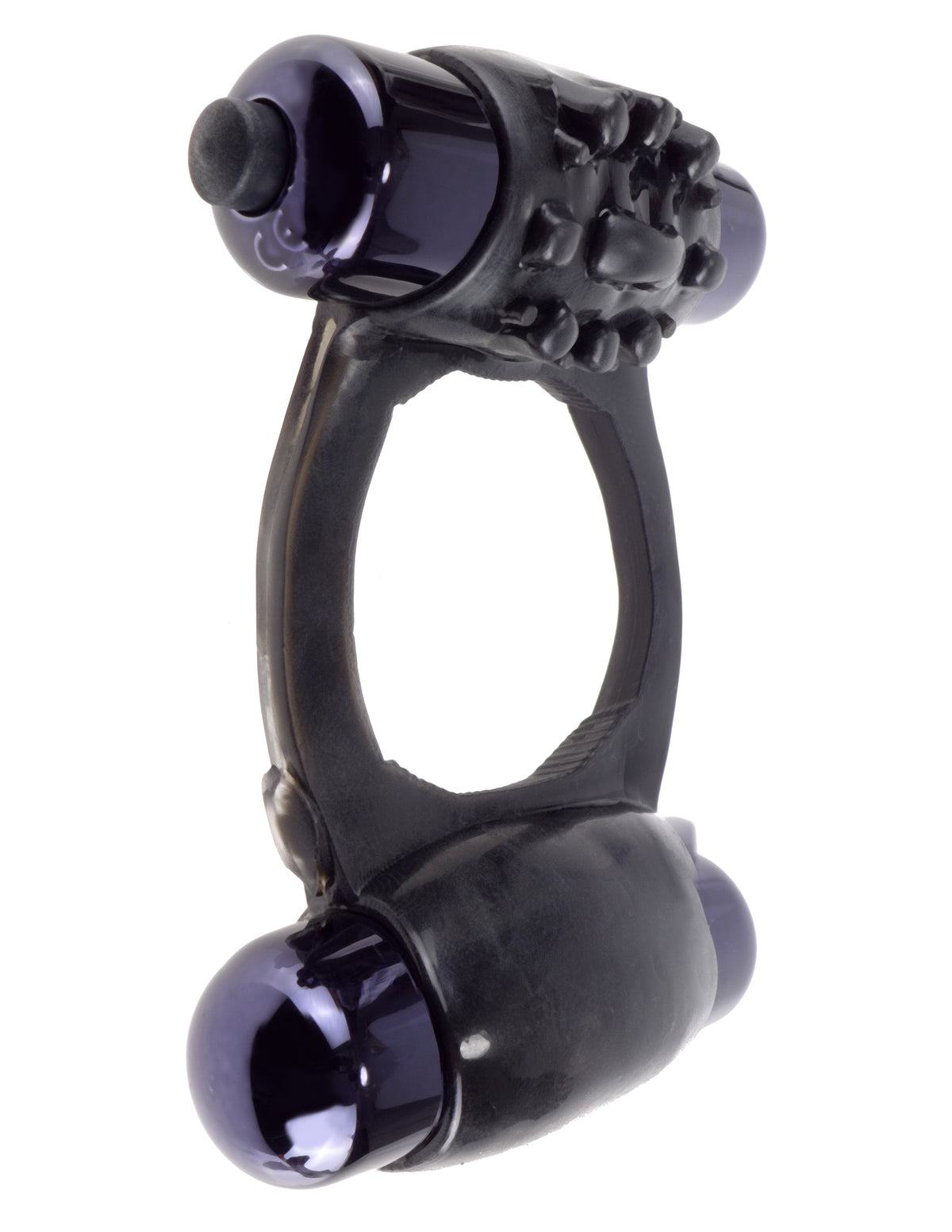 Fantasy C-Ringz Duo Vibrating Silicone Ring – Stretchy Support and Stimulation Ring Black > Cock Ring > Vibrating