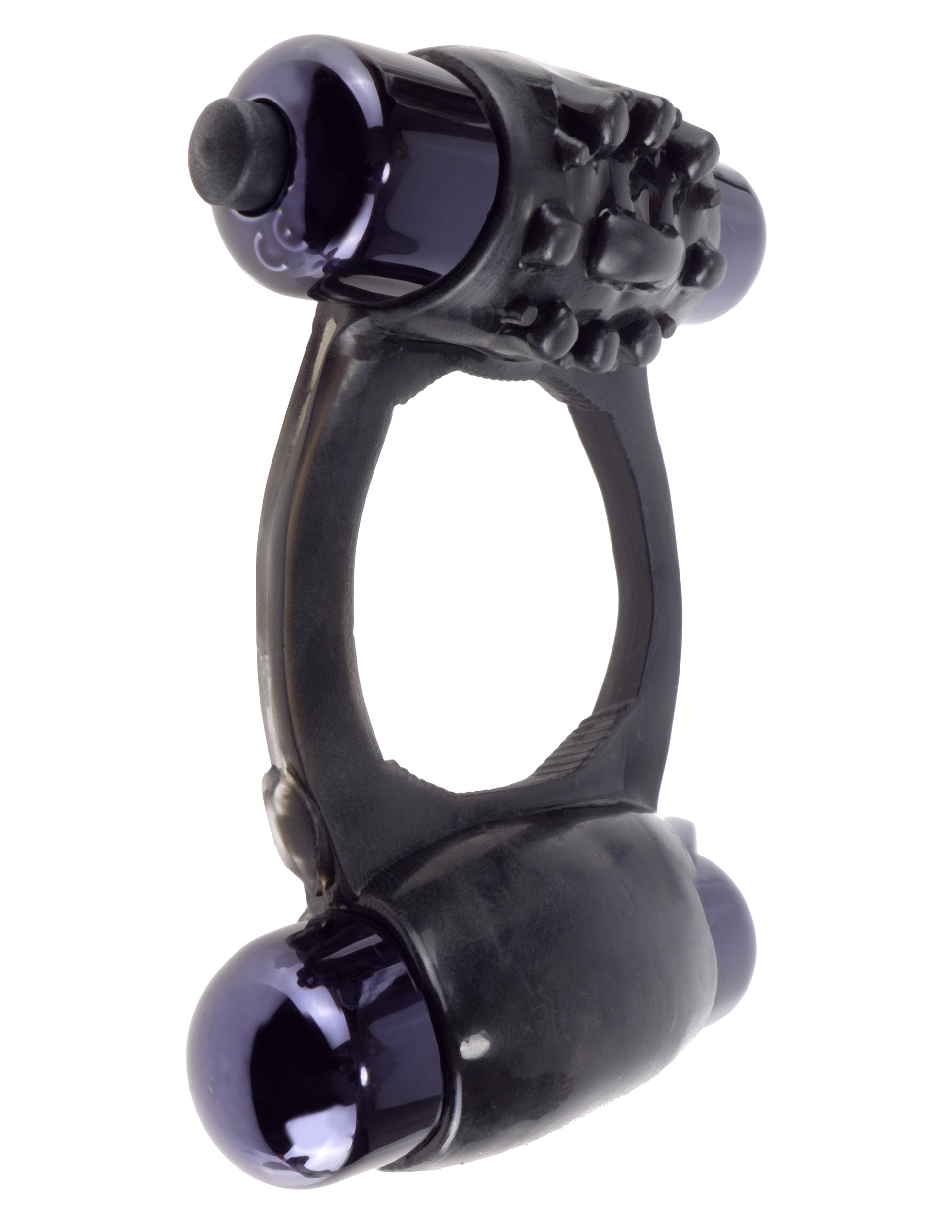 Fantasy C-Ringz Duo Vibrating Silicone Ring – Stretchy Support and Stimulation Ring Black > Cock Ring > Vibrating