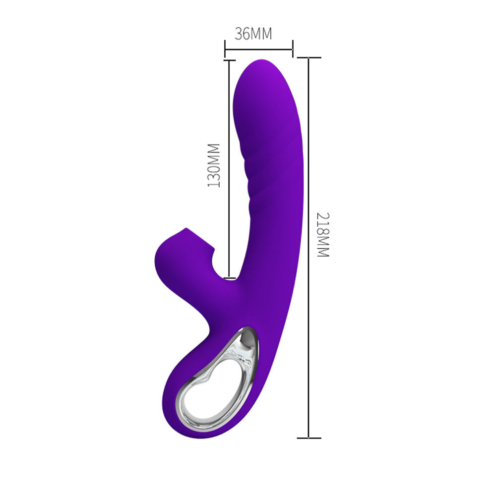 Pretty Love Jersey Rabbit Vibrator with Suction and Vibration VIBRATORS-RABBIT