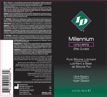 ID Millennium Silicone Lubricant 4.4 Oz – Long-Lasting Waterproof Silicone Lubricant > Lube > Silicone