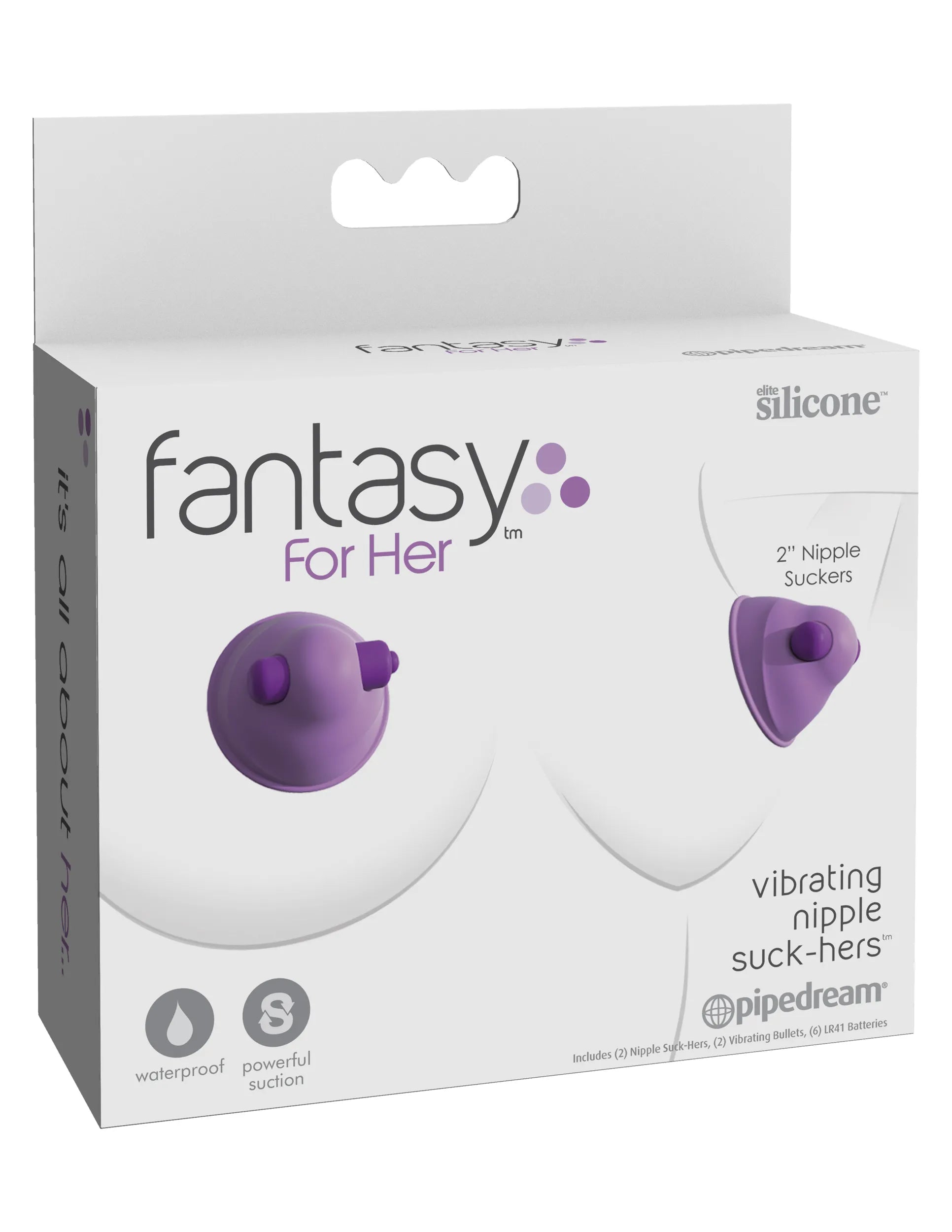 Fantasy for Her Vibrating Nipple Suck-Her – 2 Inch Vibrating Nipple Toy > Sex Toys > Nipple Suckers