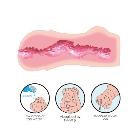 Crazy Bull No Lube Masturbator Sleeve – Realistic Skin-Like Texture Masturbator 2.80 Inches Length > Sex Toys For Men > Masturbators > Manual
