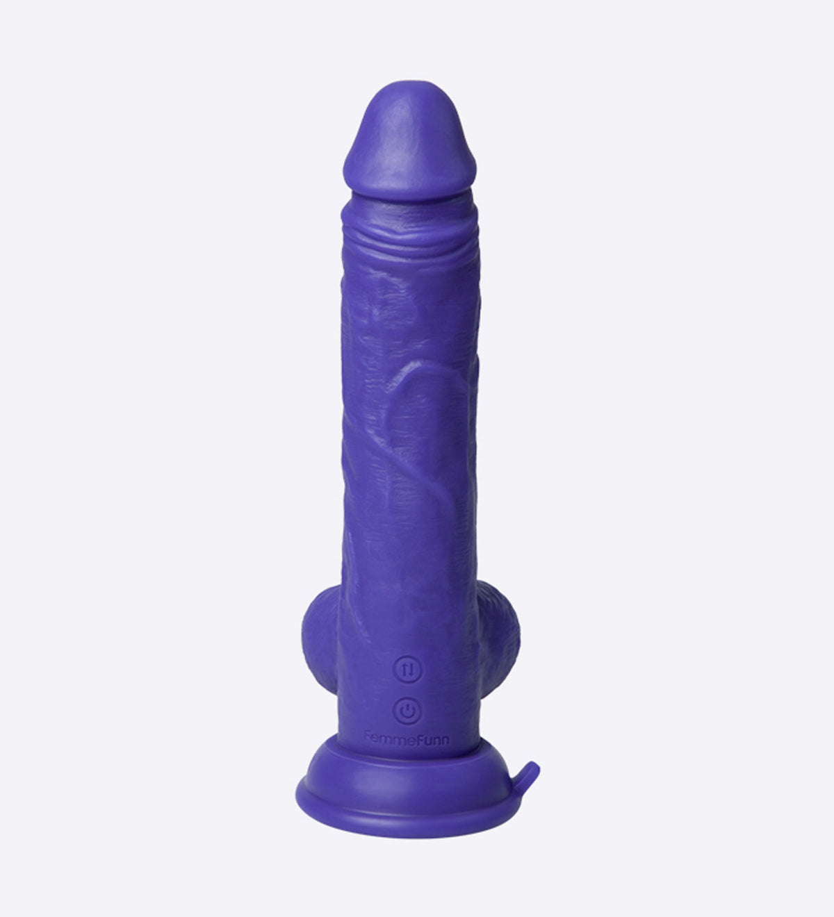 Thruster Baller Realistic Liquid Silicone Thrusting Dildo Purple