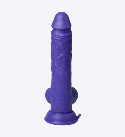 Thruster Baller Realistic Liquid Silicone Thrusting Dildo Purple