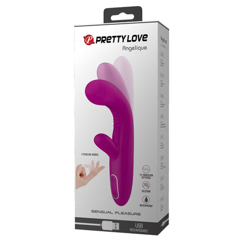 Pretty Love Angelique Come Hither - Fuchsia VIBRATORS-RABBIT