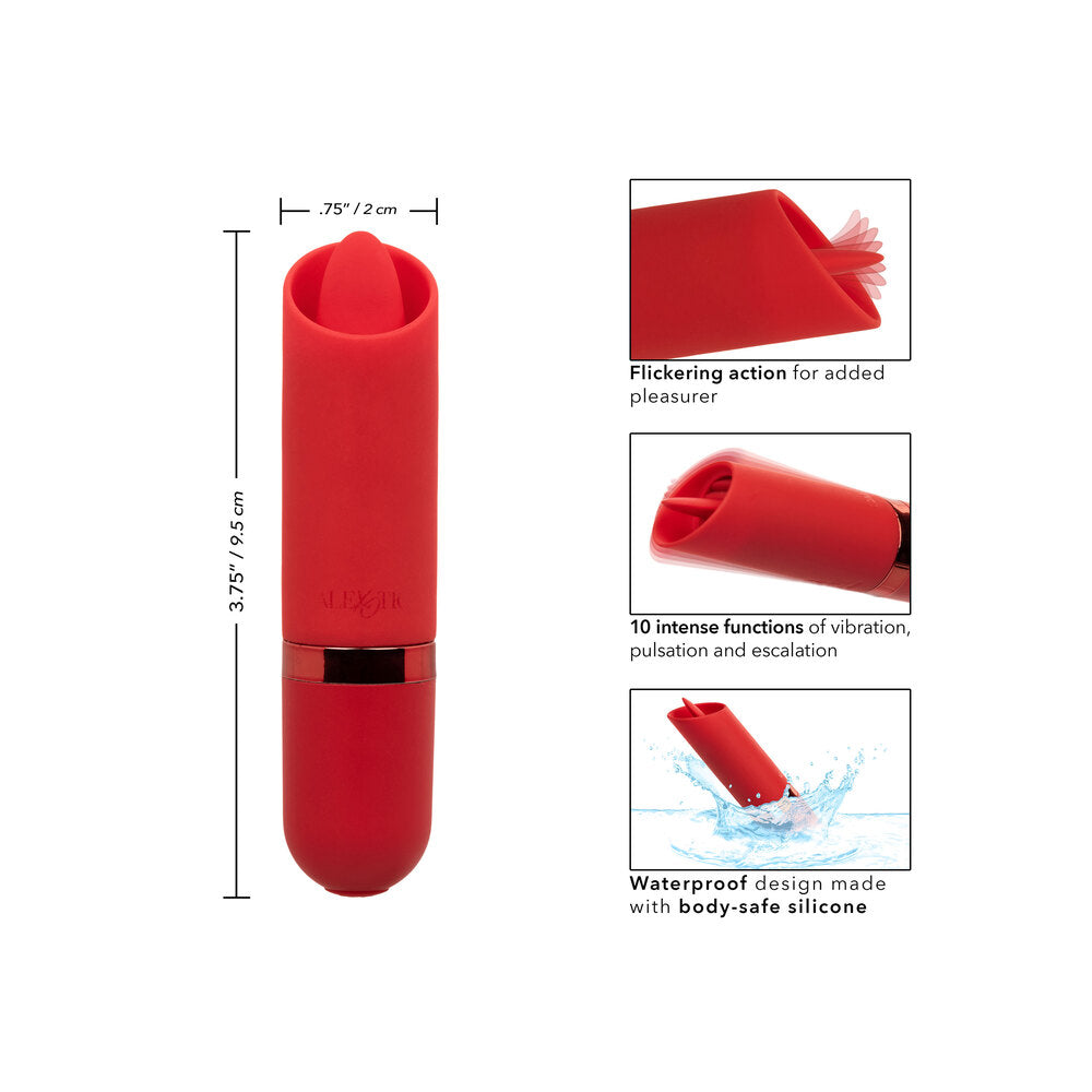 Kyst Flicker Mini (Pink) – Waterproof Mini Massager with Flickering Tongue Tip and 10 Vibration Functions Secondary image