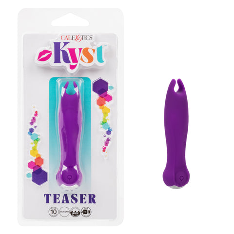 Kyst™ Teaser Purple Compact Personal Silicone Stimulator with 10 Vibration Functions and USB Rechargeable STIMULATORS
