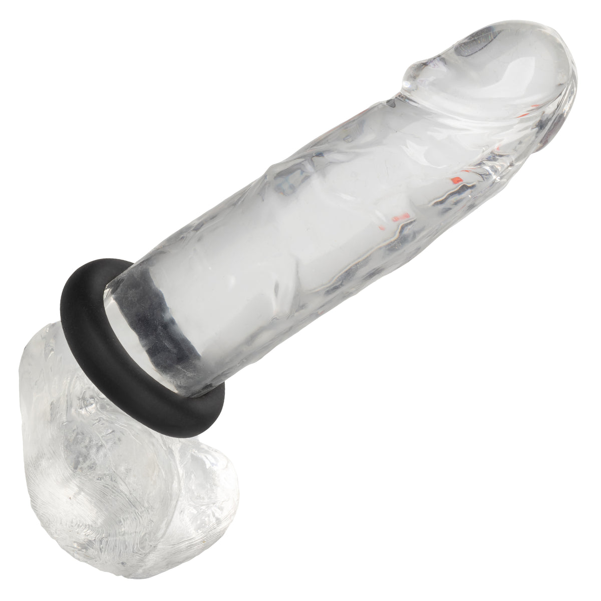 Alpha Liquid Silicone Prolong Medium Ring Black Stretchy Erection Enhancer > Cock Ring > Single