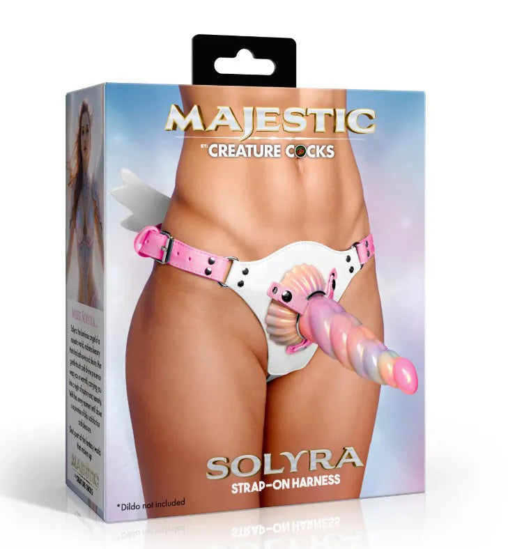 Solyra Good Angel – Adjustable Vegan Leather Strap-On Harness Multi > Dildos > Strap On Harnesses