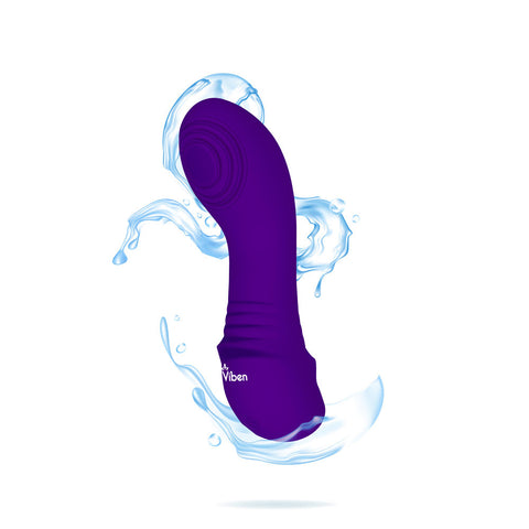 Sebela Mini Thumping G-Spot Vibrator Violet Silicone Toy BULLETS