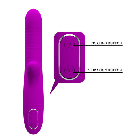 Pretty Love Angelique Come Hither - Fuchsia VIBRATORS-RABBIT