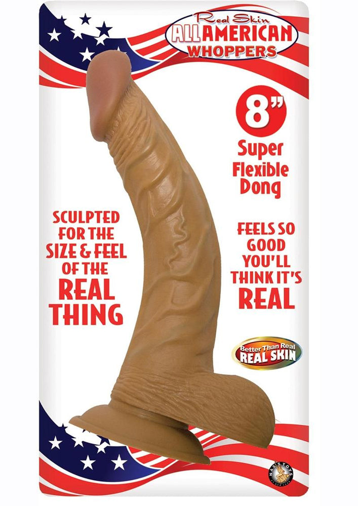 Latin American 8 Inch Realistic Dong with Balls and Suction Base > Dildos > Realistic Dildos