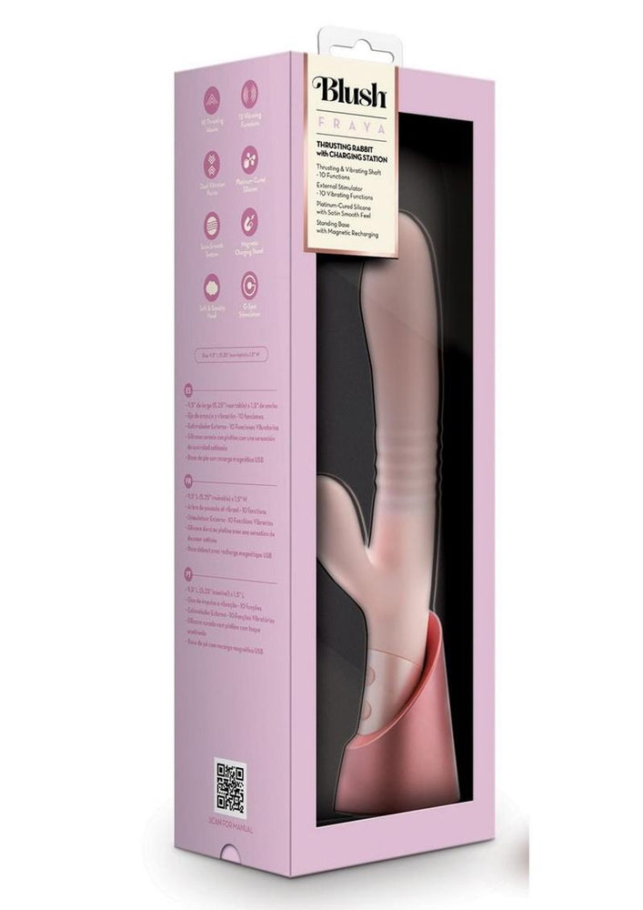 Blush Fraya (Pink) – Rabbit Vibrator 5.25 Inch Insertable > Vibrators > Ladies > Rabbit