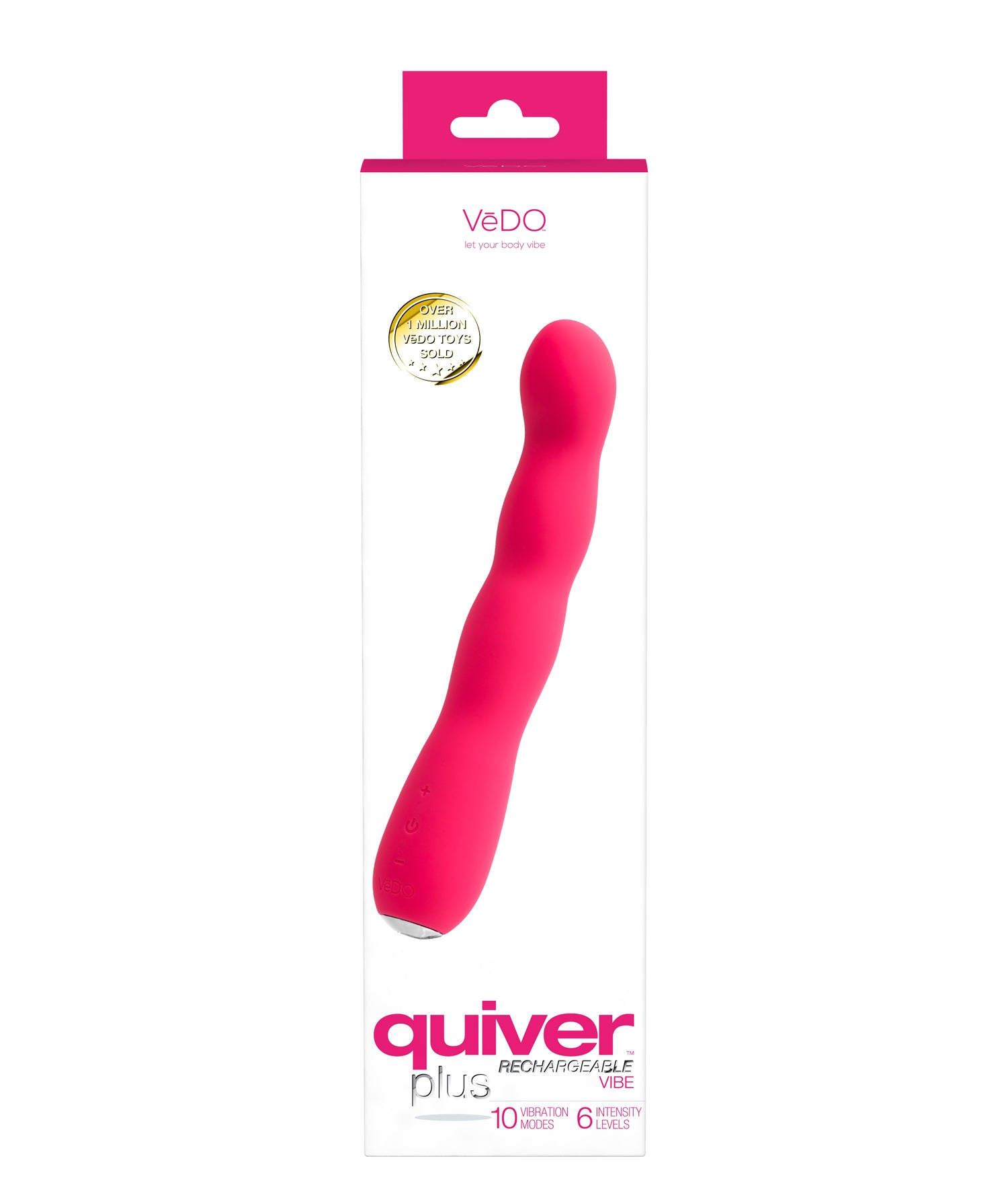 Quiver Plus Rechargeable Bendable G-Spot Vibrator in Pink Vibrators