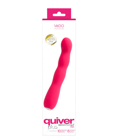 Quiver Plus Rechargeable Bendable G-Spot Vibrator in Pink Vibrators