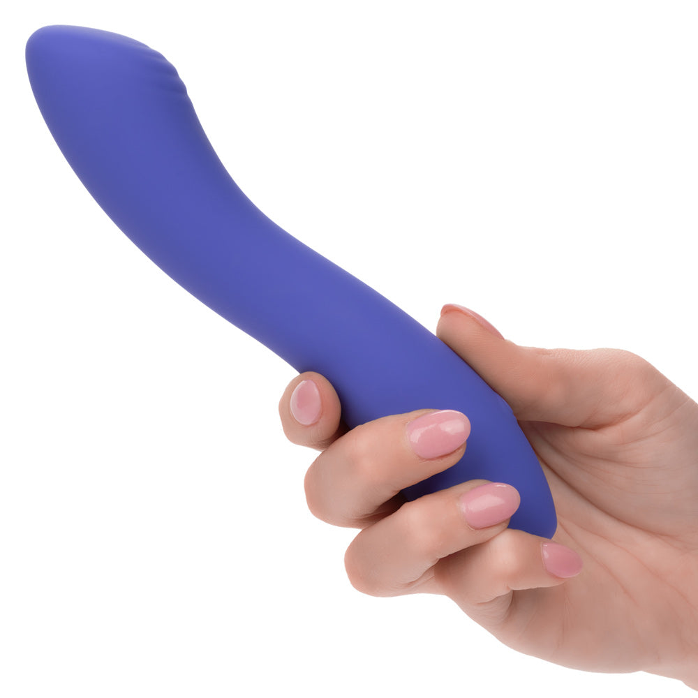 CalExotics Connect Contoured G App-Based Pleasure Silicone Massager in Purple Finger Stimulator