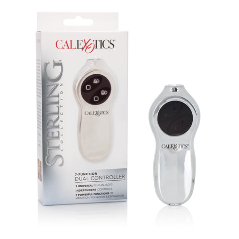 Sterling Collection 7-Function Dual Controller for Intimate Use BULLETS & EGGS