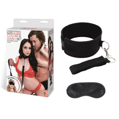 Neoprene Collar and Leash Set – Comfortable Bondage Accessory > Bondage Gear > Collars