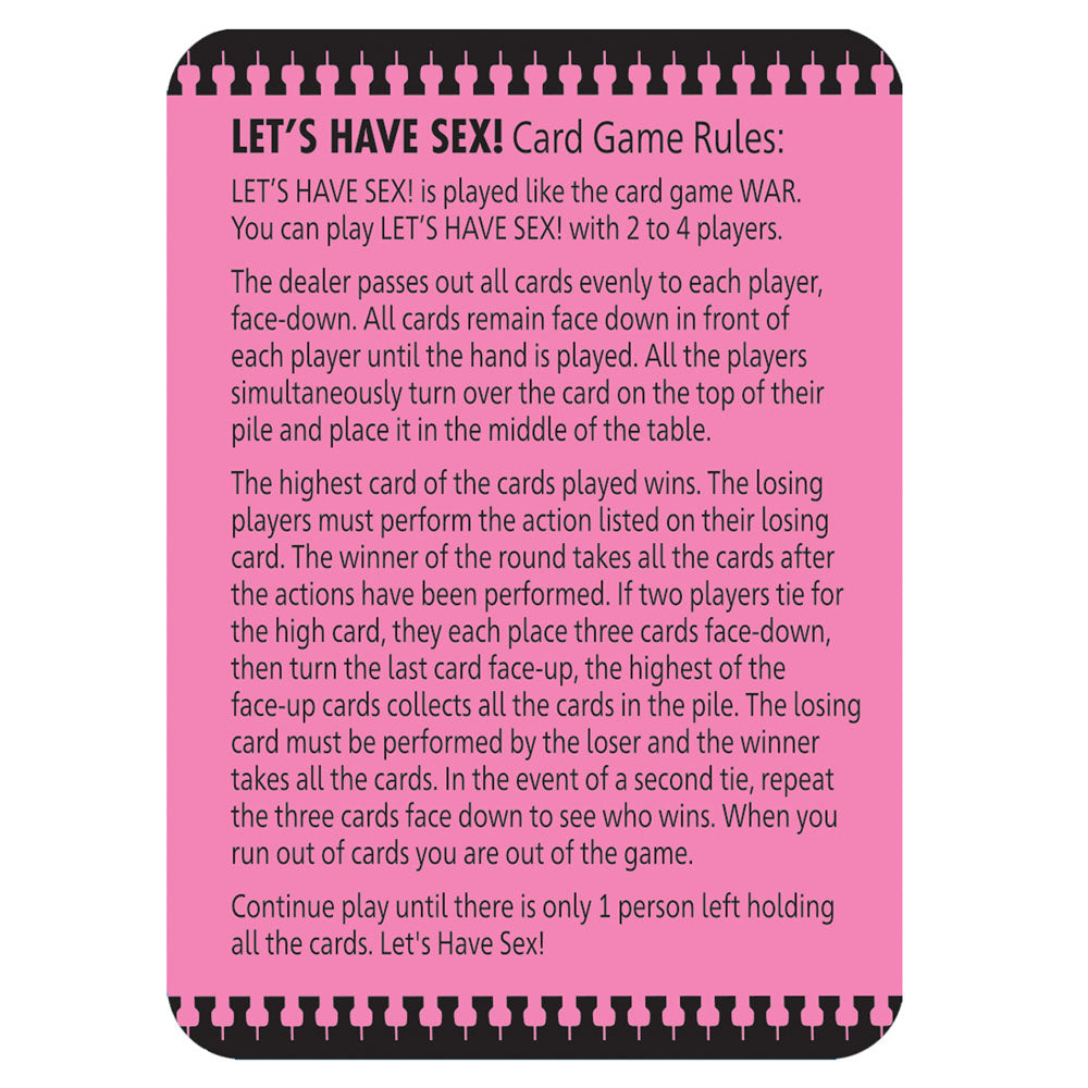 Let's Have Sex Card Game > Novelties > Card Games