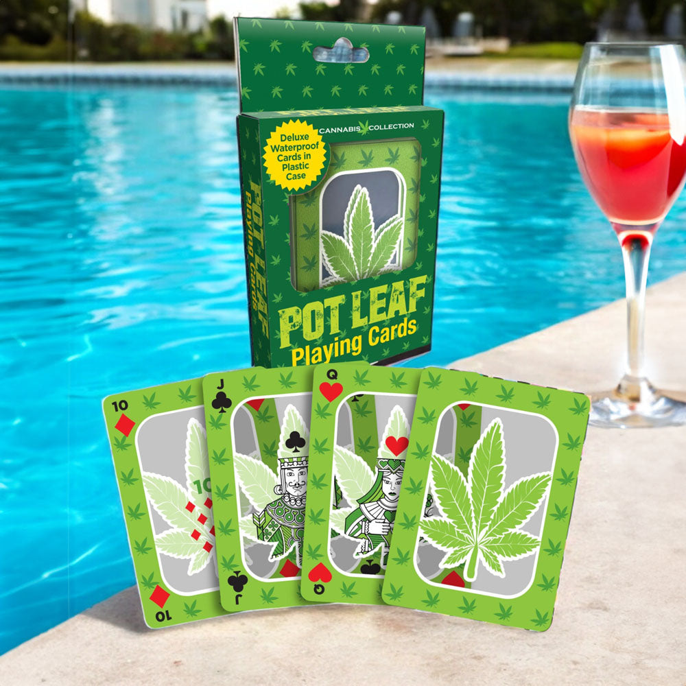 Pot Leaf Waterproof Playing Cards > Novelties > Playing Cards