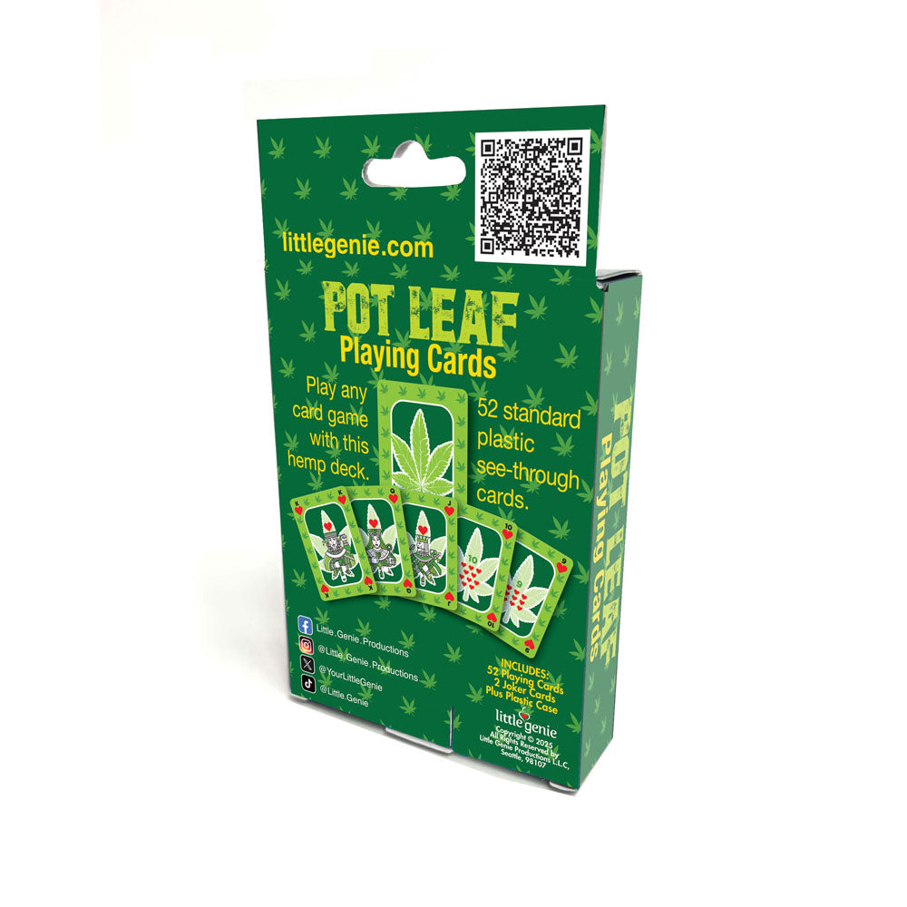 Pot Leaf Waterproof Playing Cards for Adult Party Games Playing Cards