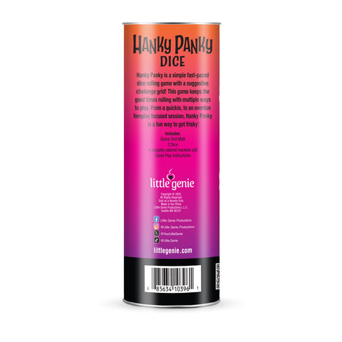 Hanky Panky Dice Game for Couples with Cheeky Challenges > Novelties > Games