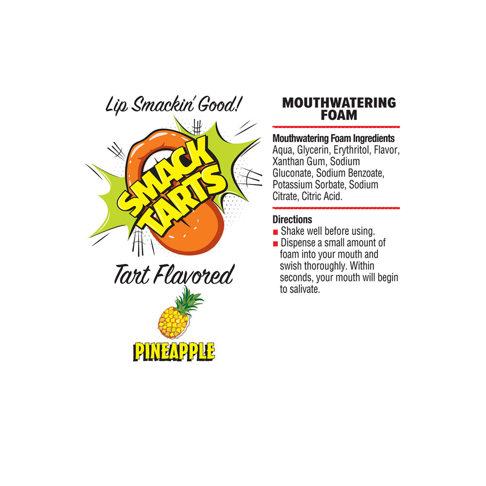 Smack Tarts Mouthwatering Foam (Sour Pineapple) – 2.7 oz Oral Enhancer > Lube > Oral Gels & Sprays