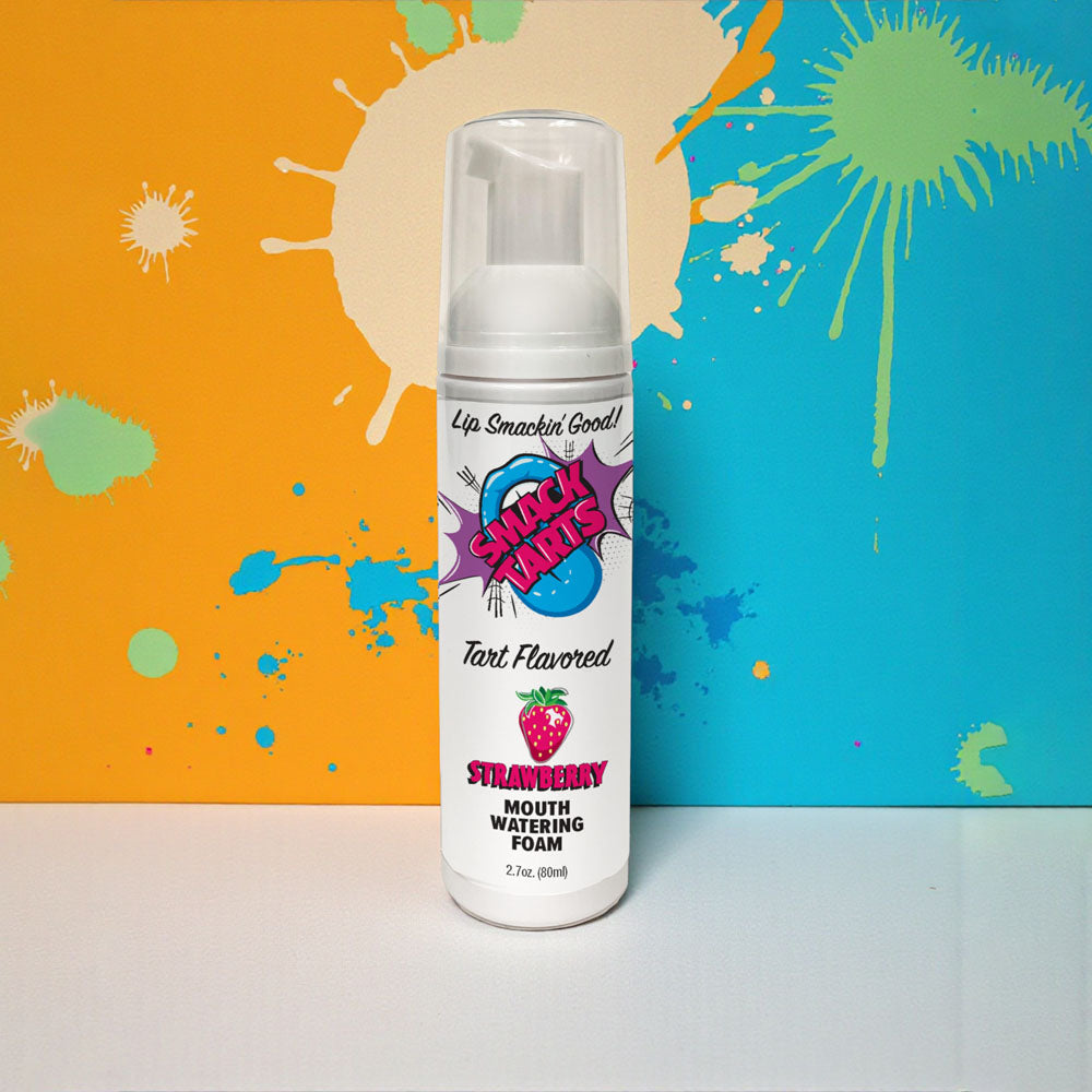 Smack Tarts Mouthwatering Foam (Sour Strawberry) – Flavored Oral Spray 2.7oz > Lube > Oral Gels & Sprays