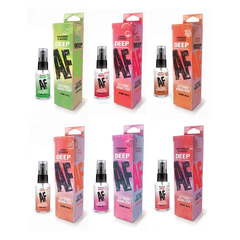 Deep Af Peach Flavoured Deep Throat Spray 29 Milliliters Oral Gels & Sprays
