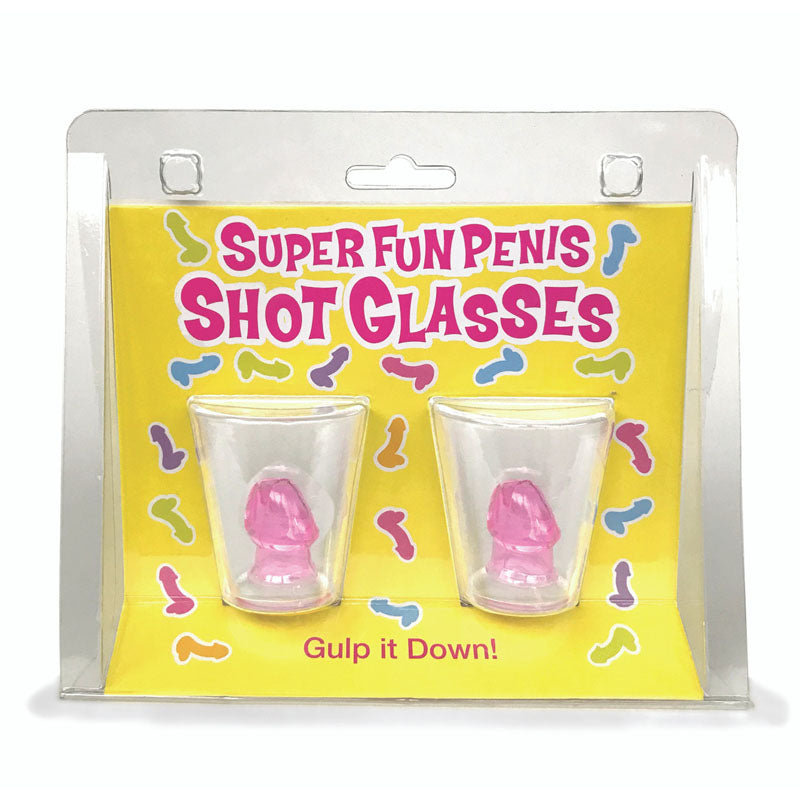 Super Fun Penis Shot Glasses Set of 2 Party Supplies