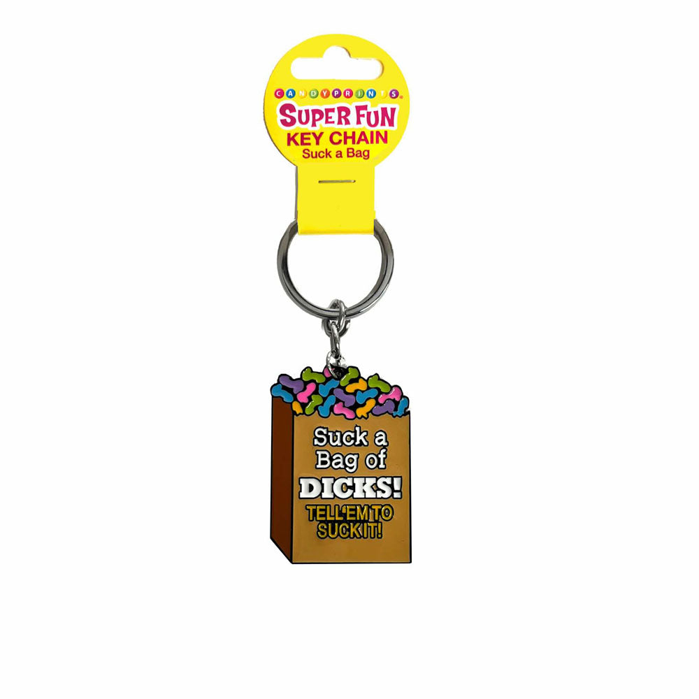 Suck A Bag Novelty Keychain Adult Fun Accessory Gag Gifts & Novelties