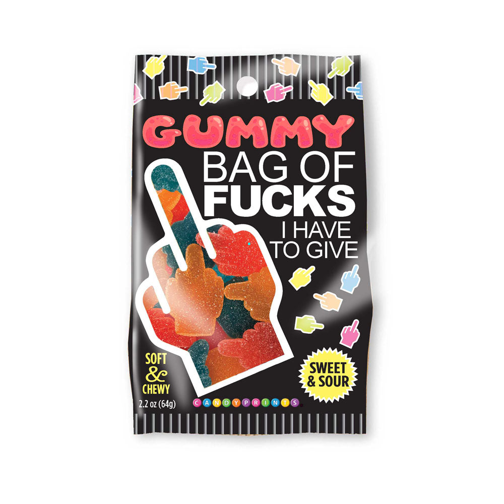Bag of Fucks I Have to Give Sour Gummy Candy – 2.2oz Bag Default Title > Novelties > Candy & Edible Items