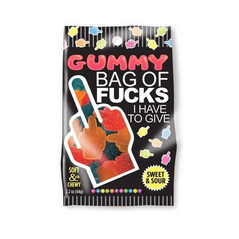 Bag of Fucks I Have to Give Sour Gummy Candy – 2.2oz Bag Default Title > Novelties > Candy & Edible Items