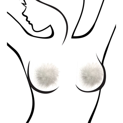 Sexy Af Nipple Couture Marabou Reusable Nipple Pasties Pasties