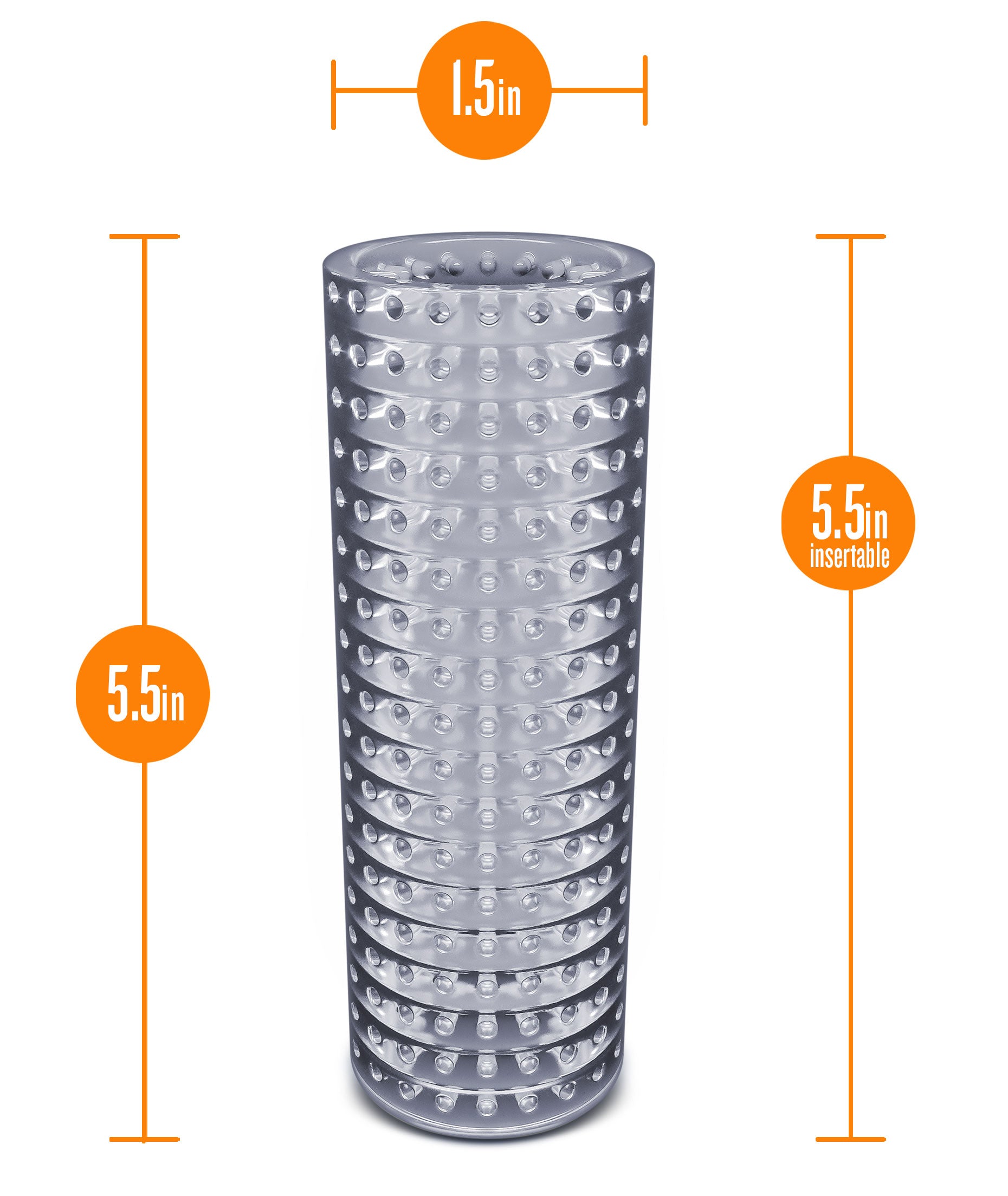 Rize Clear Stimulating Masturbation Sleeve by Blush Adult Toy Masturbation Aids for Males