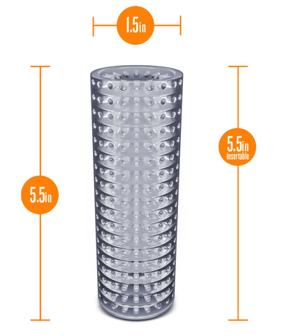Rize Clear Stimulating Masturbation Sleeve by Blush Adult Toy Masturbation Aids for Males
