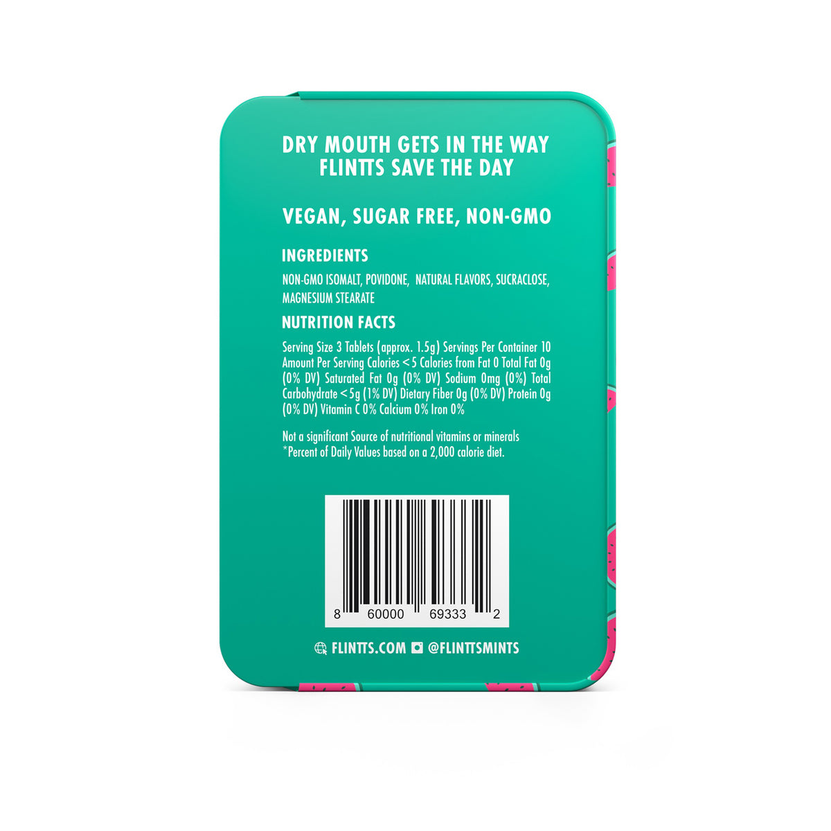 Flintts Cool Watermelon Mouth Mints with Gentle Mint Finish > Novelties > Candy & Edible Items