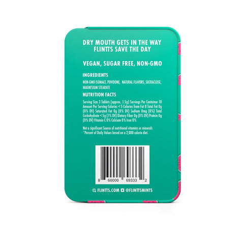 Flintts Cool Watermelon Mouth Mints with Gentle Mint Finish Oral Gels & Sprays