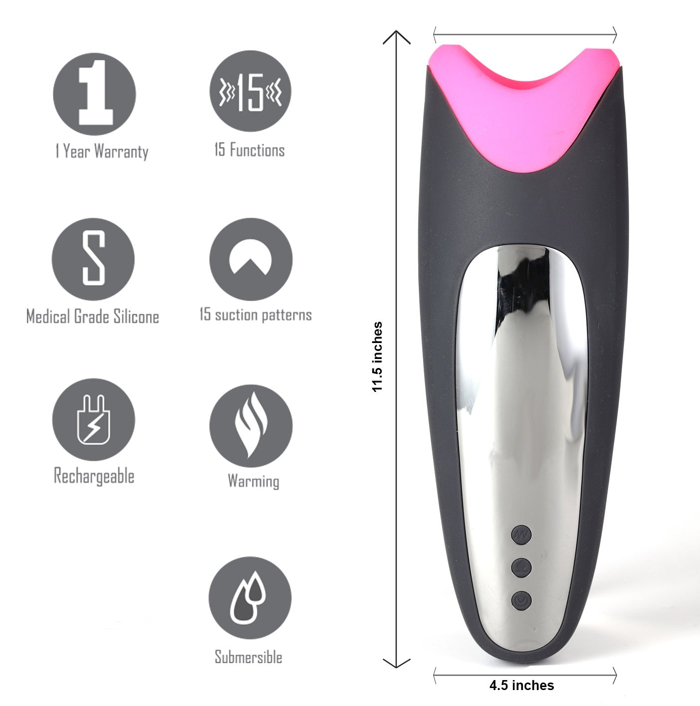Maia Piper Heating and Vibrating Stroker for Enhanced Pleasure Strokers - Auto