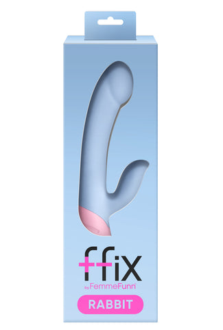 Ffix Rabbit Wand Vibrator Light Blue 20-Mode Waterproof Adult Toy VIBRATORS-RABBIT